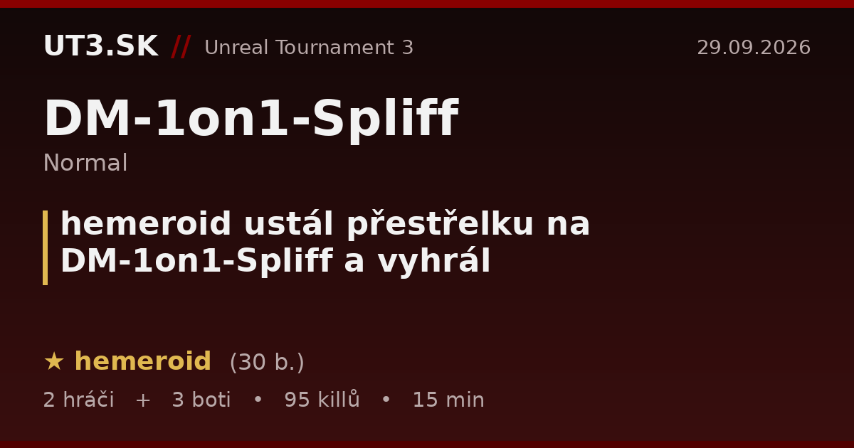 hemeroid ustál přestřelku na DM-1on1-Spliff a vyhrál