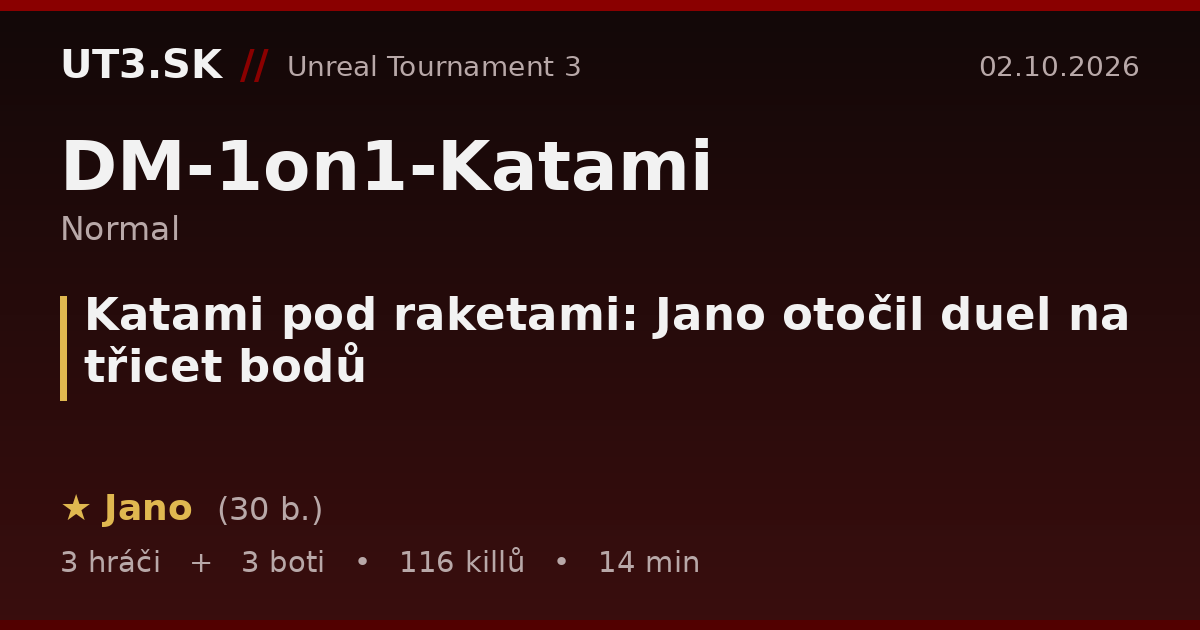 Katami pod raketami: Jano otočil duel na třicet bodů