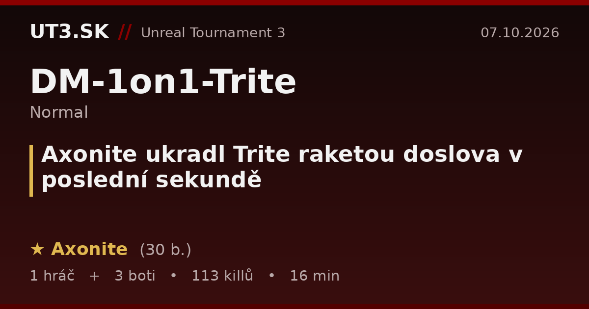 Axonite ukradl Trite raketou doslova v poslední sekundě