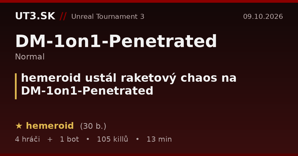 hemeroid ustál raketový chaos na DM-1on1-Penetrated