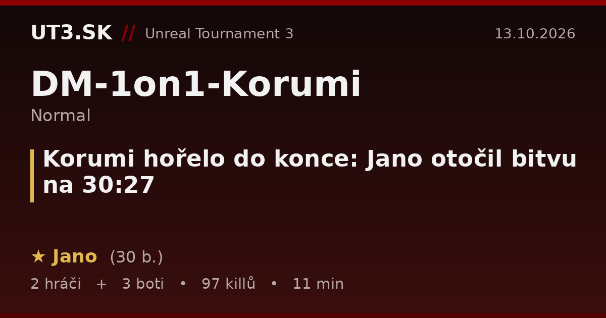 Korumi hořelo do konce: Jano otočil bitvu na 30:27