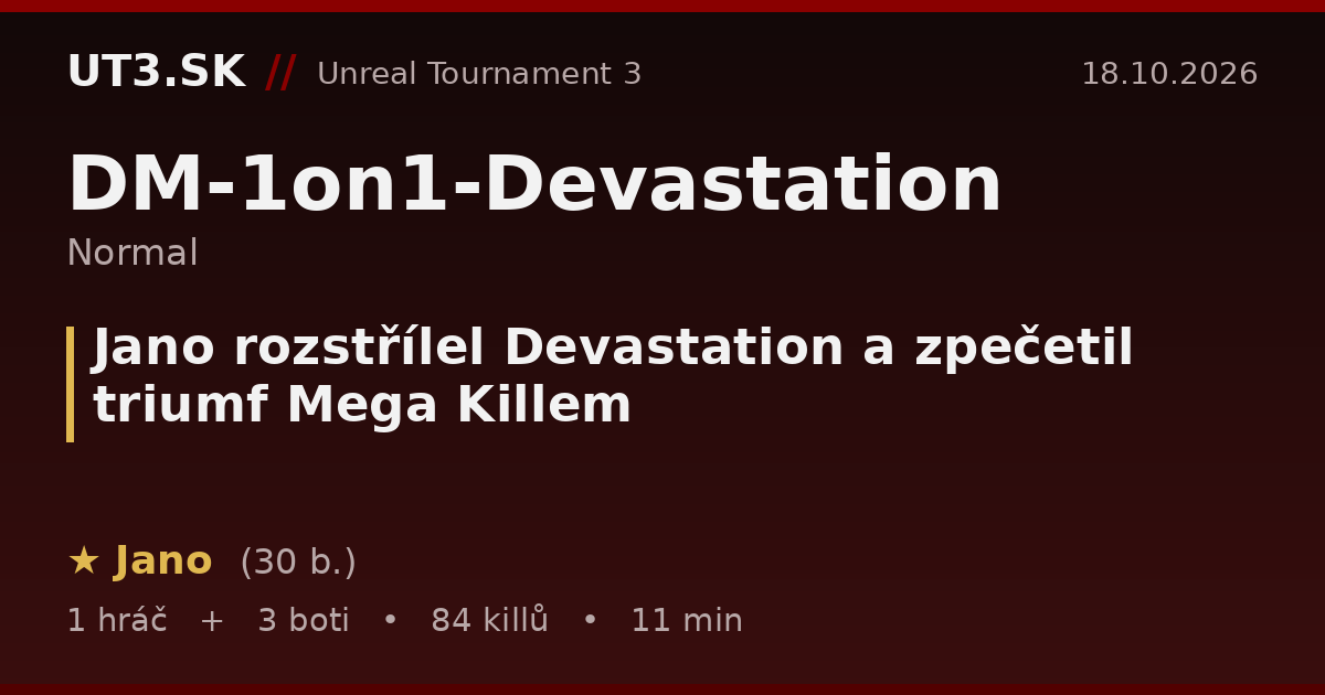 Jano rozstřílel Devastation a zpečetil triumf Mega Killem