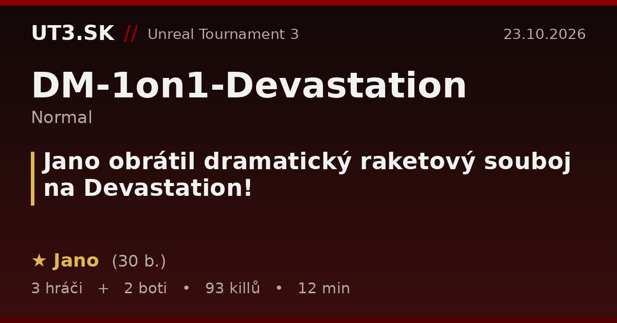 Jano obrátil dramatický raketový souboj na Devastation!