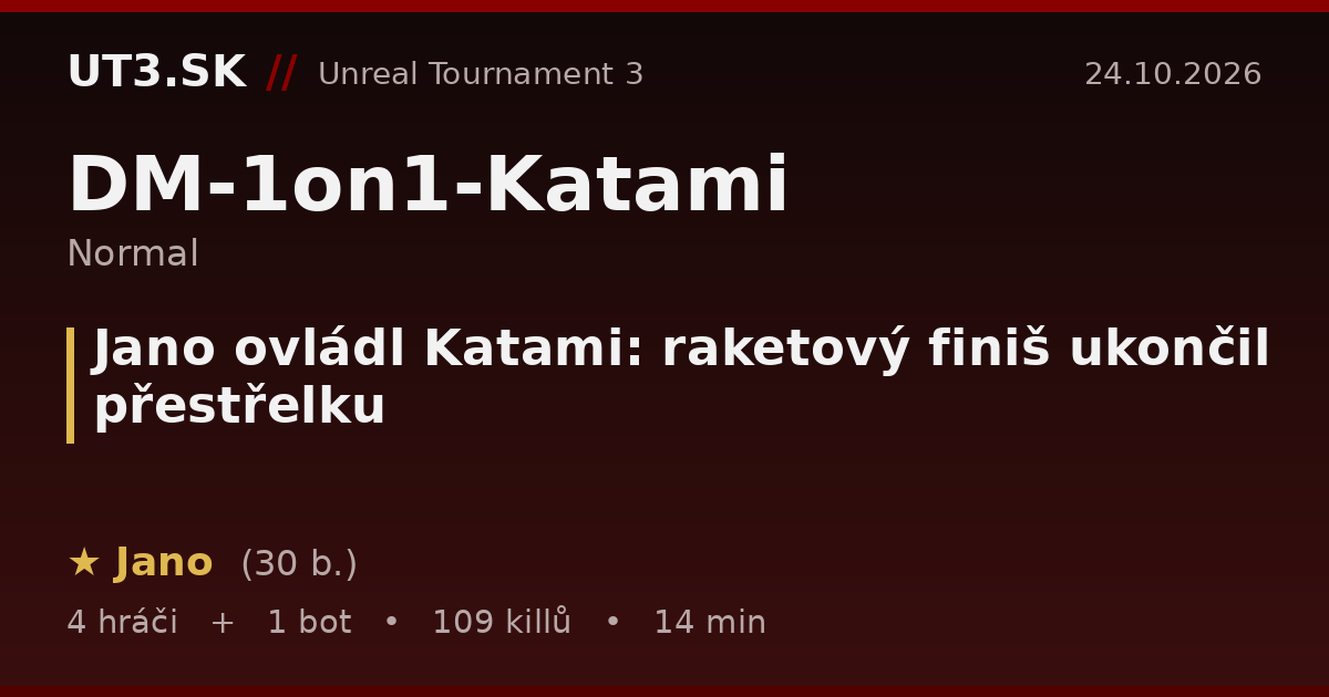 Jano ovládl Katami: raketový finiš ukončil přestřelku