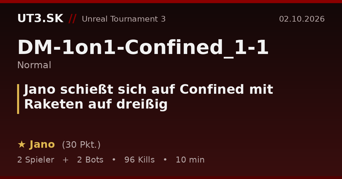 Jano schießt sich auf Confined mit Raketen auf dreißig