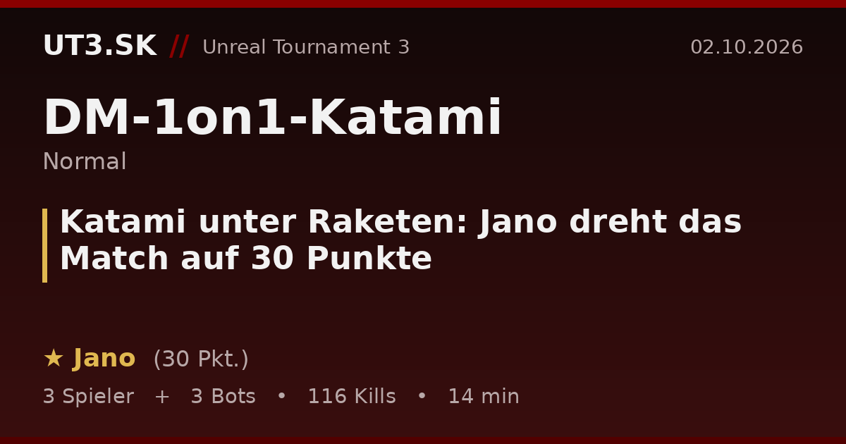 Katami unter Raketen: Jano dreht das Match auf 30 Punkte