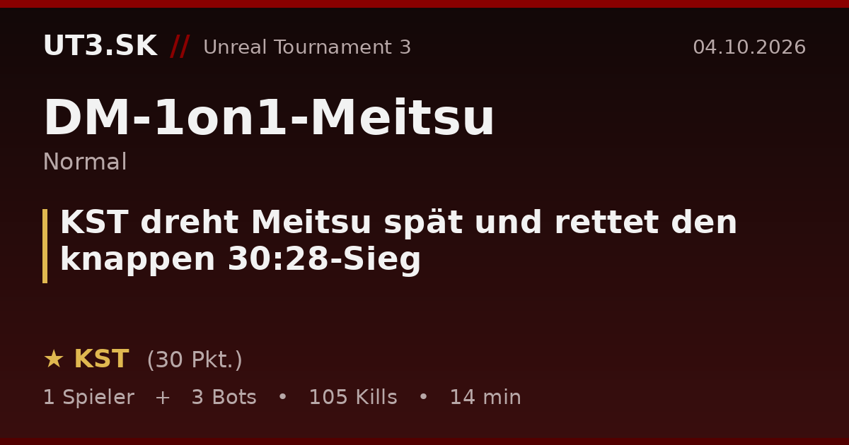 KST dreht Meitsu spät und rettet den knappen 30:28-Sieg
