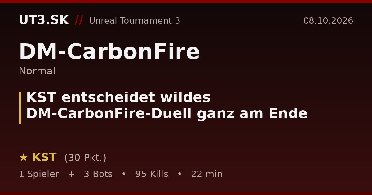 KST entscheidet wildes DM-CarbonFire-Duell ganz am Ende