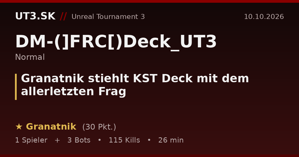 Granatnik stiehlt KST Deck mit dem allerletzten Frag
