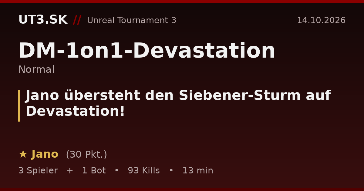 Jano übersteht den Siebener-Sturm auf Devastation!