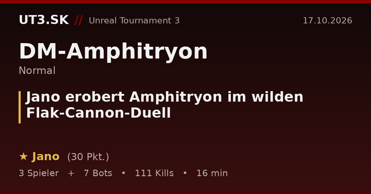 Jano erobert Amphitryon im wilden Flak-Cannon-Duell