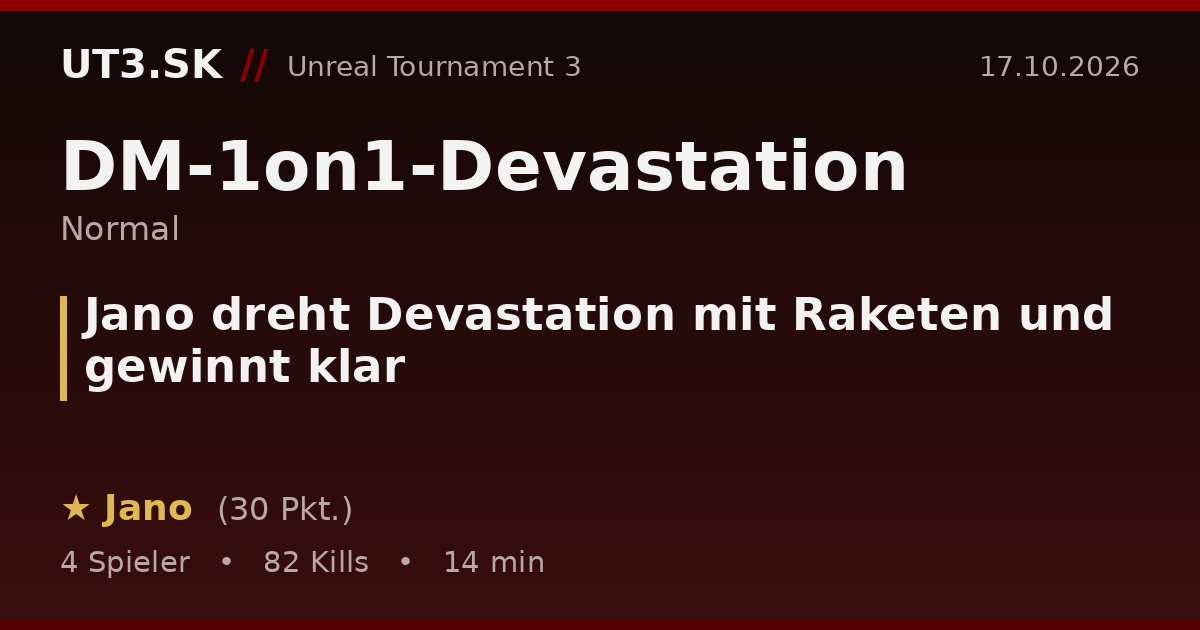 Jano dreht Devastation mit Raketen und gewinnt klar