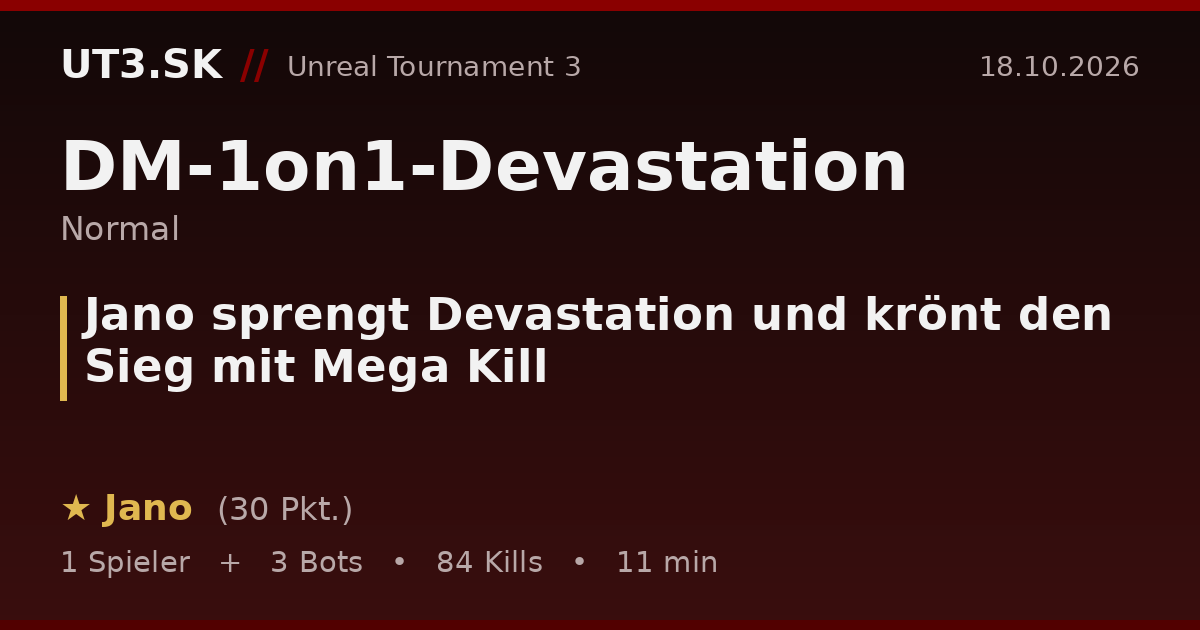 Jano sprengt Devastation und krönt den Sieg mit Mega Kill