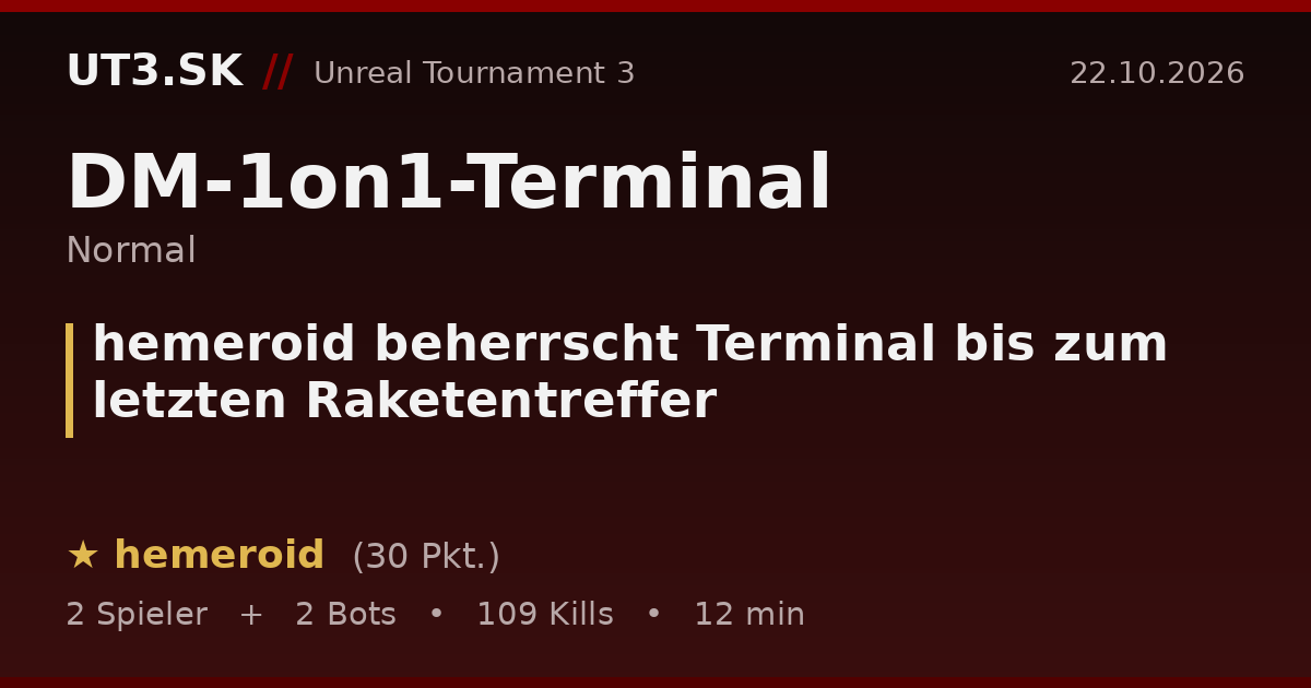 hemeroid beherrscht Terminal bis zum letzten Raketentreffer
