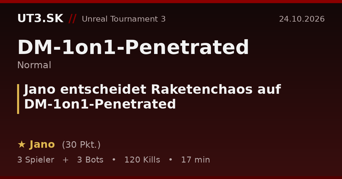 Jano entscheidet Raketenchaos auf DM-1on1-Penetrated