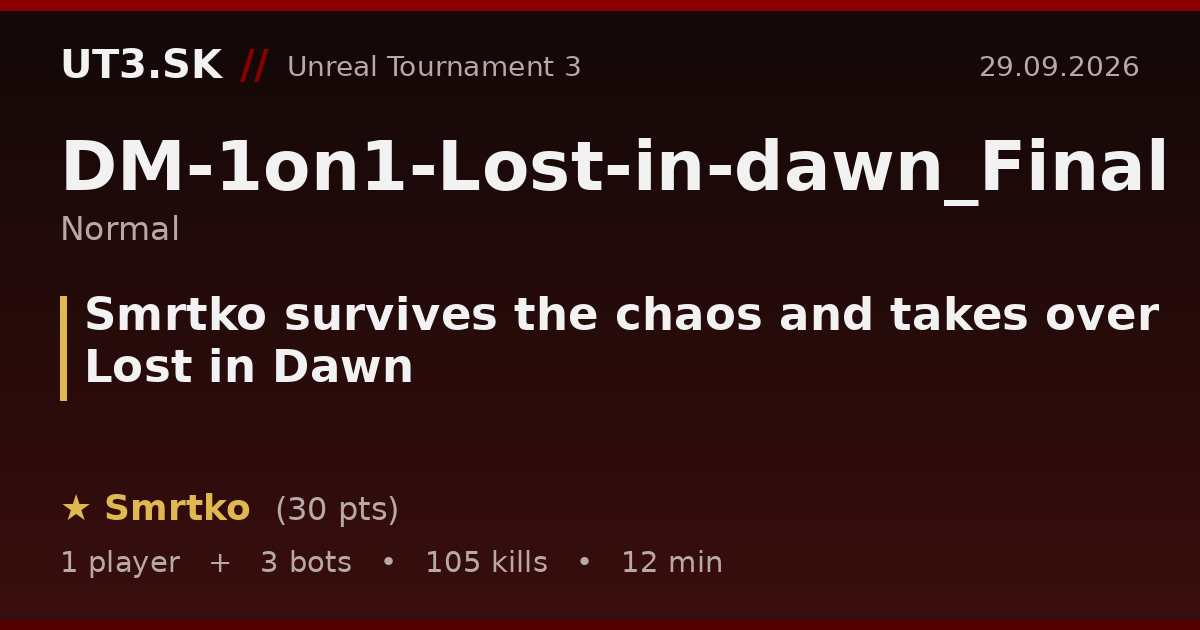 Smrtko survives the chaos and takes over Lost in Dawn