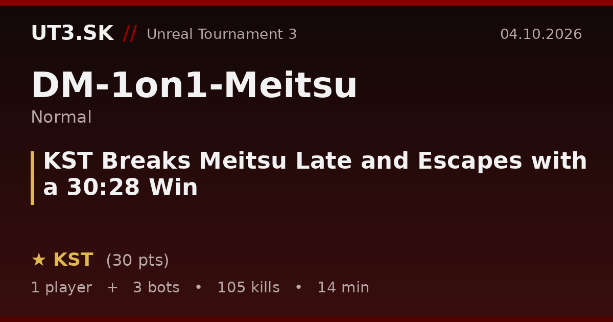 KST Breaks Meitsu Late and Escapes with a 30:28 Win