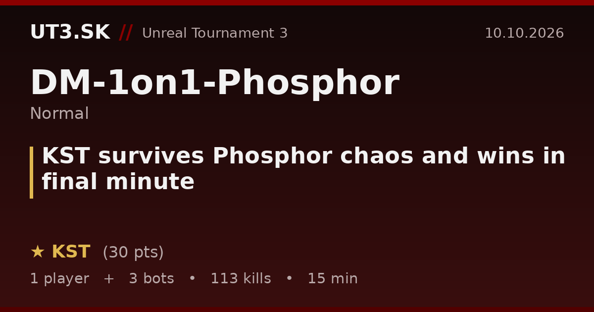 KST survives Phosphor chaos and wins in final minute