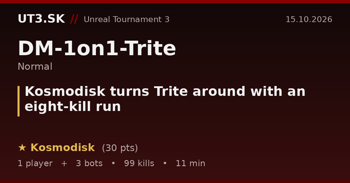 Kosmodisk turns Trite around with an eight-kill run