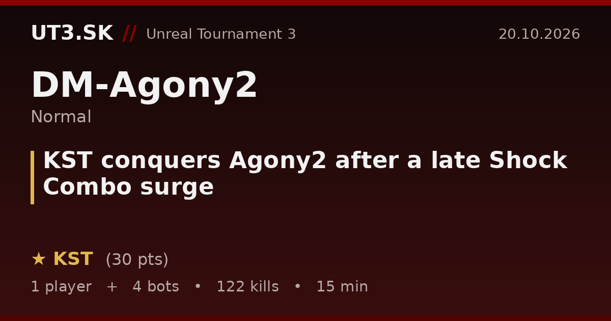 KST conquers Agony2 after a late Shock Combo surge