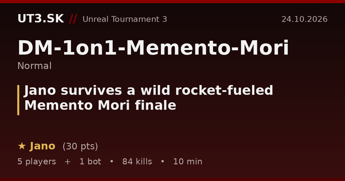 Jano survives a wild rocket-fueled Memento Mori finale