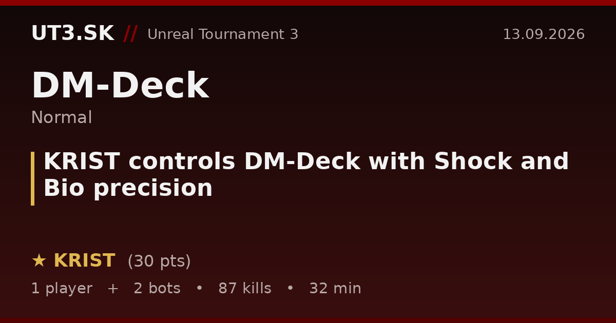 KRIST controls DM-Deck with Shock and Bio precision