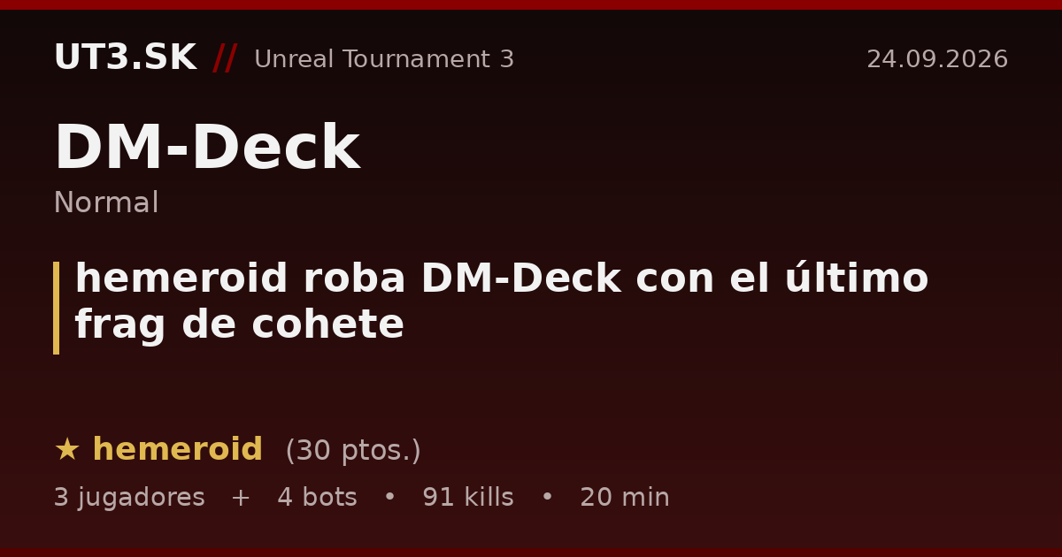 hemeroid roba DM-Deck con el último frag de cohete