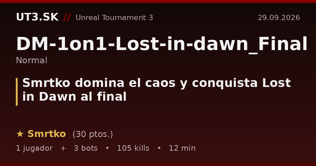 Smrtko domina el caos y conquista Lost in Dawn al final
