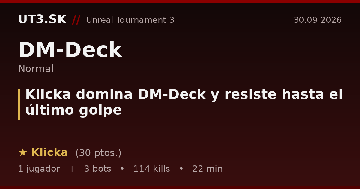 Klicka domina DM-Deck y resiste hasta el último golpe