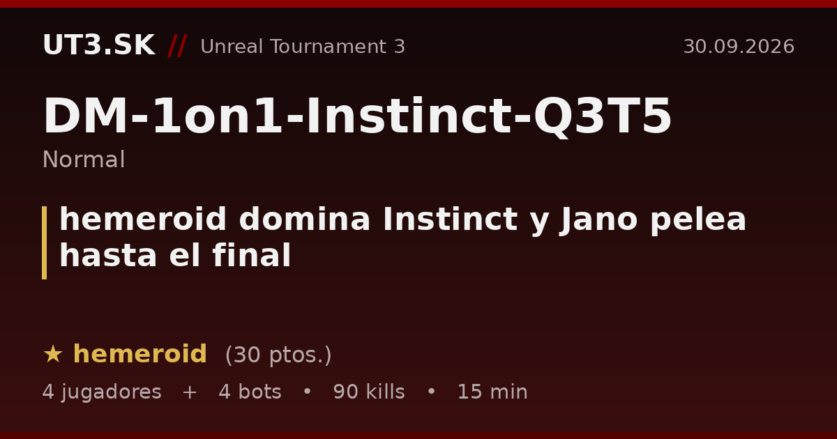 hemeroid domina Instinct y Jano pelea hasta el final