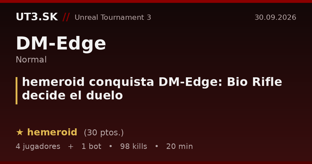 hemeroid conquista DM-Edge: Bio Rifle decide el duelo