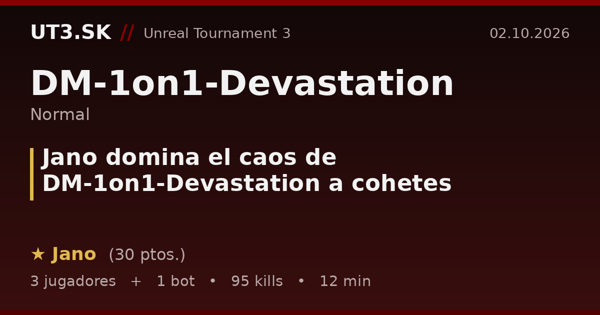 Jano domina el caos de DM-1on1-Devastation a cohetes