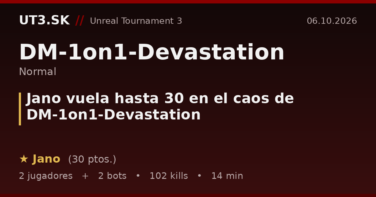 Jano vuela hasta 30 en el caos de DM-1on1-Devastation