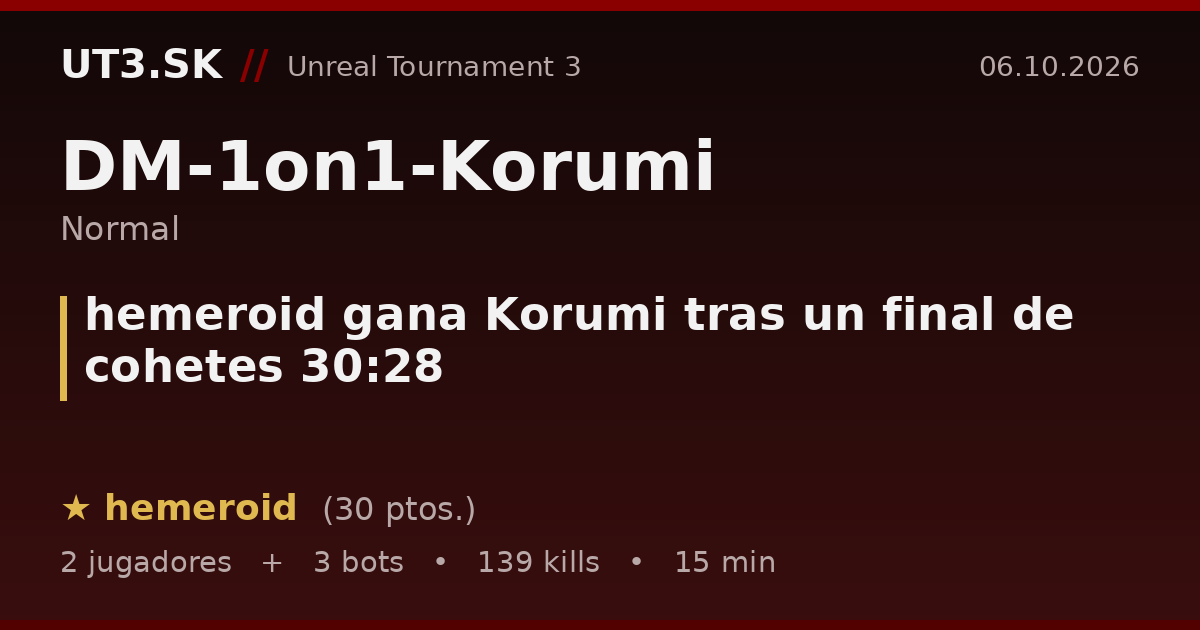 hemeroid gana Korumi tras un final de cohetes 30:28