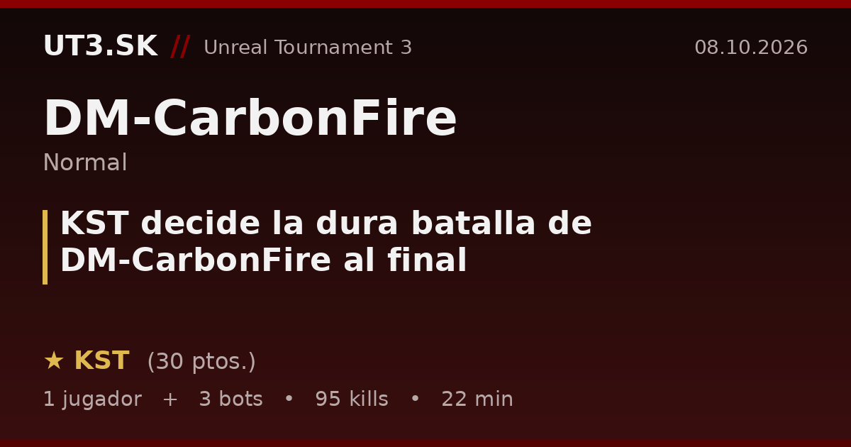 KST decide la dura batalla de DM-CarbonFire al final