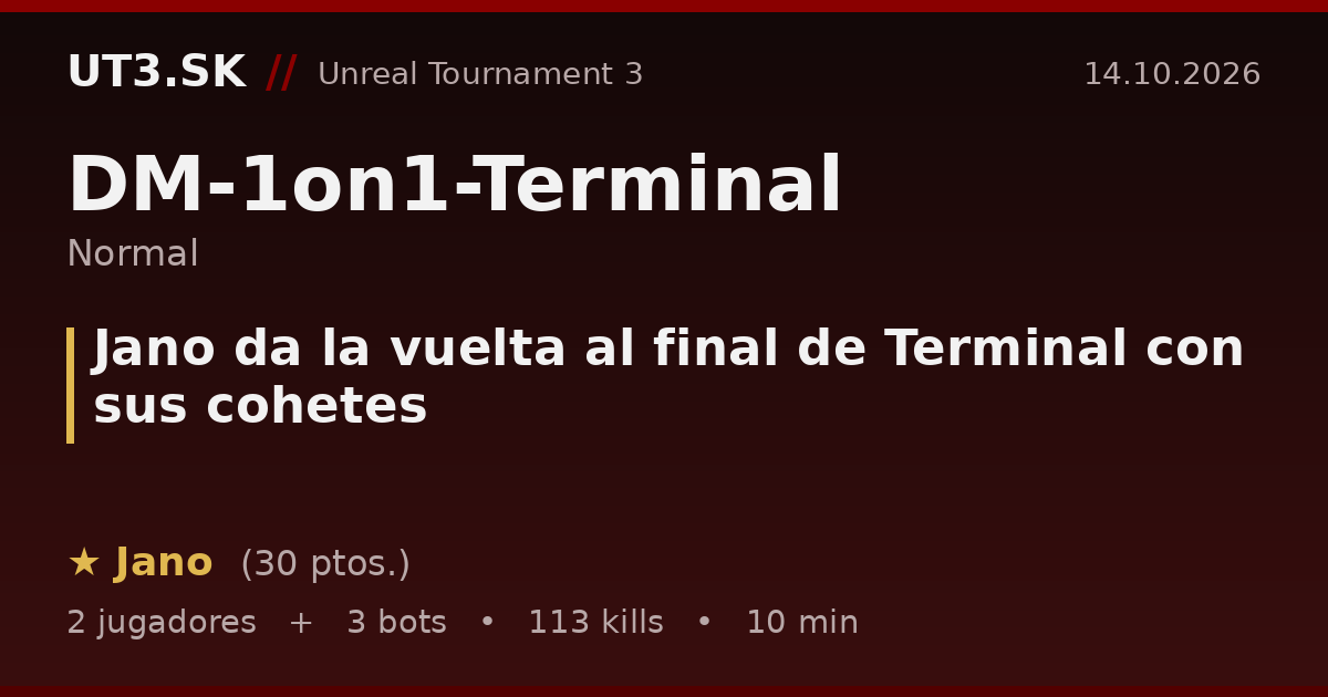 Jano da la vuelta al final de Terminal con sus cohetes