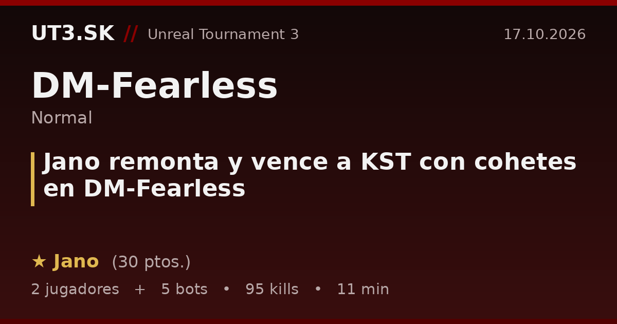 Jano remonta y vence a KST con cohetes en DM-Fearless
