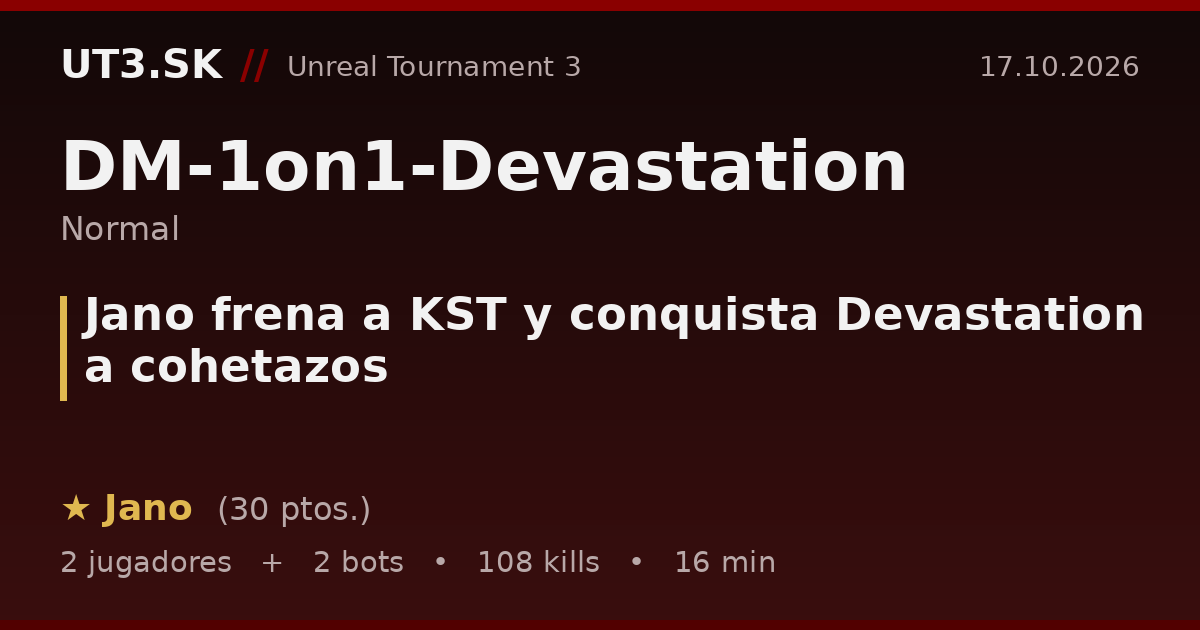 Jano frena a KST y conquista Devastation a cohetazos
