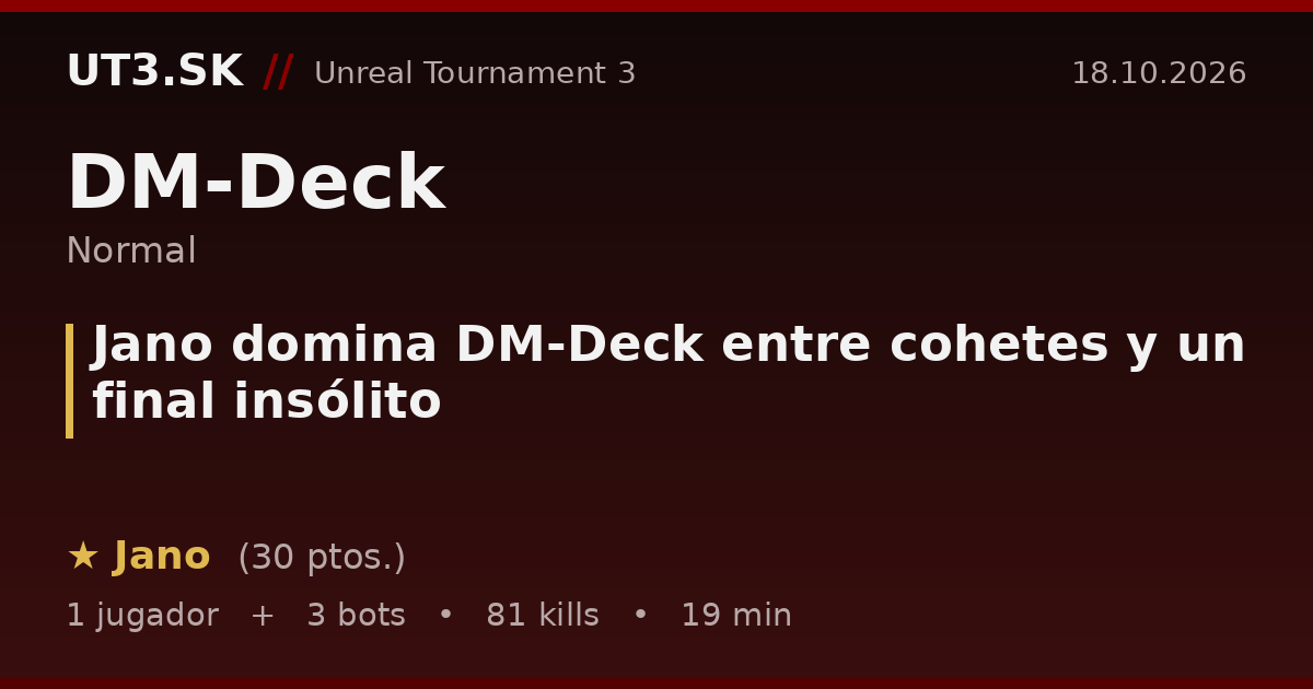 Jano domina DM-Deck entre cohetes y un final insólito