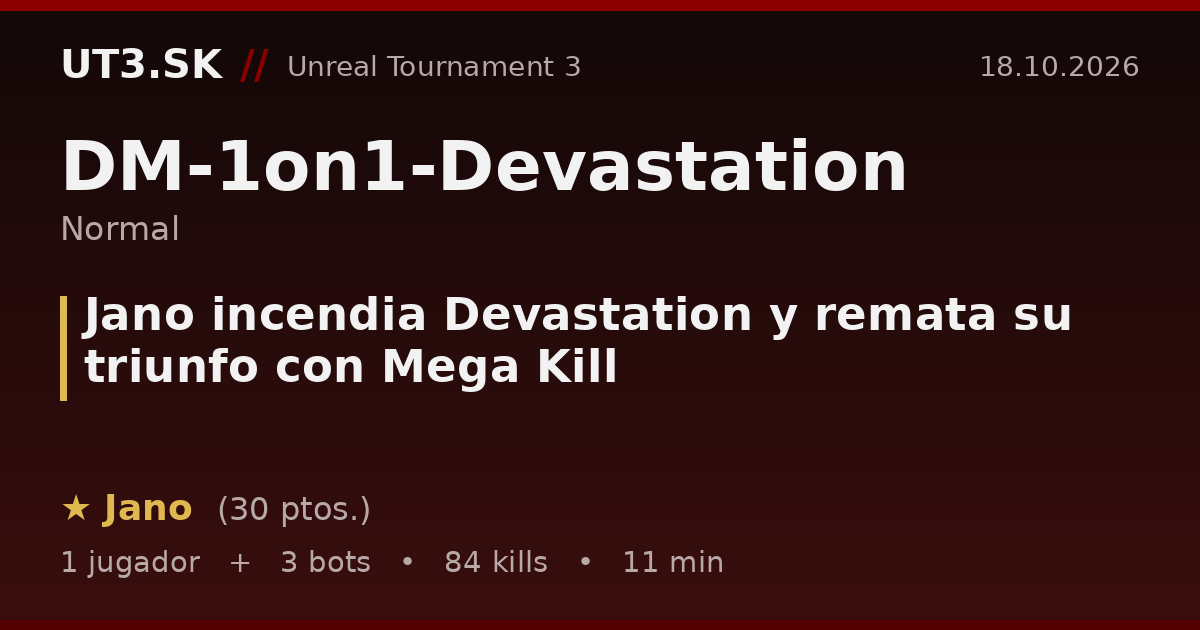Jano incendia Devastation y remata su triunfo con Mega Kill