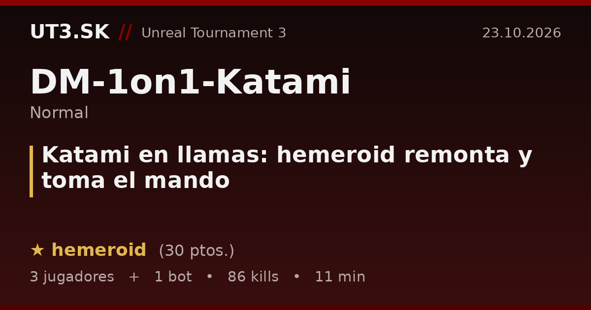 Katami en llamas: hemeroid remonta y toma el mando