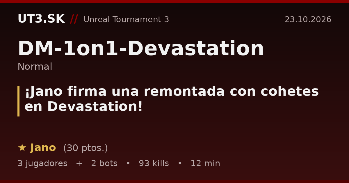 ¡Jano firma una remontada con cohetes en Devastation!