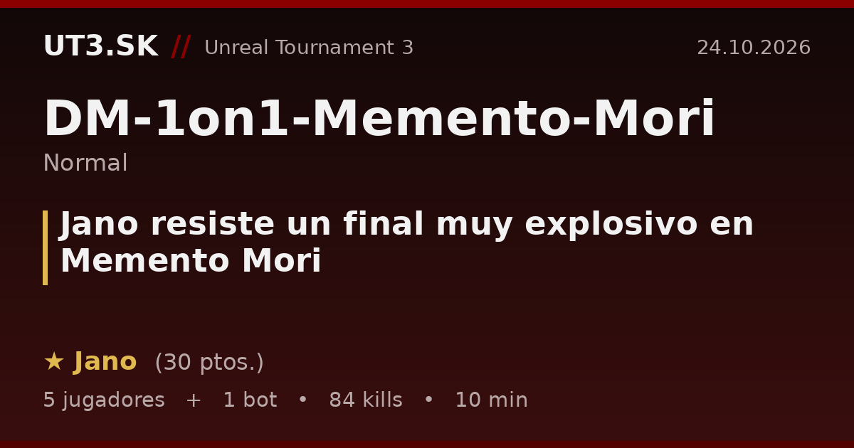 Jano resiste un final muy explosivo en Memento Mori