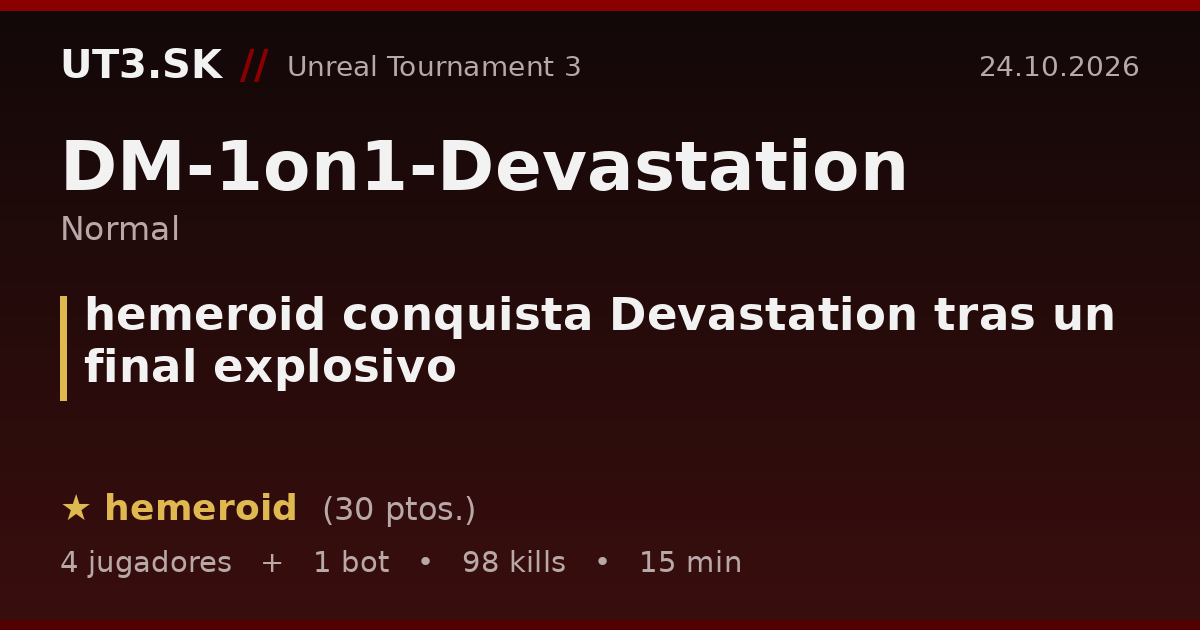 hemeroid conquista Devastation tras un final explosivo