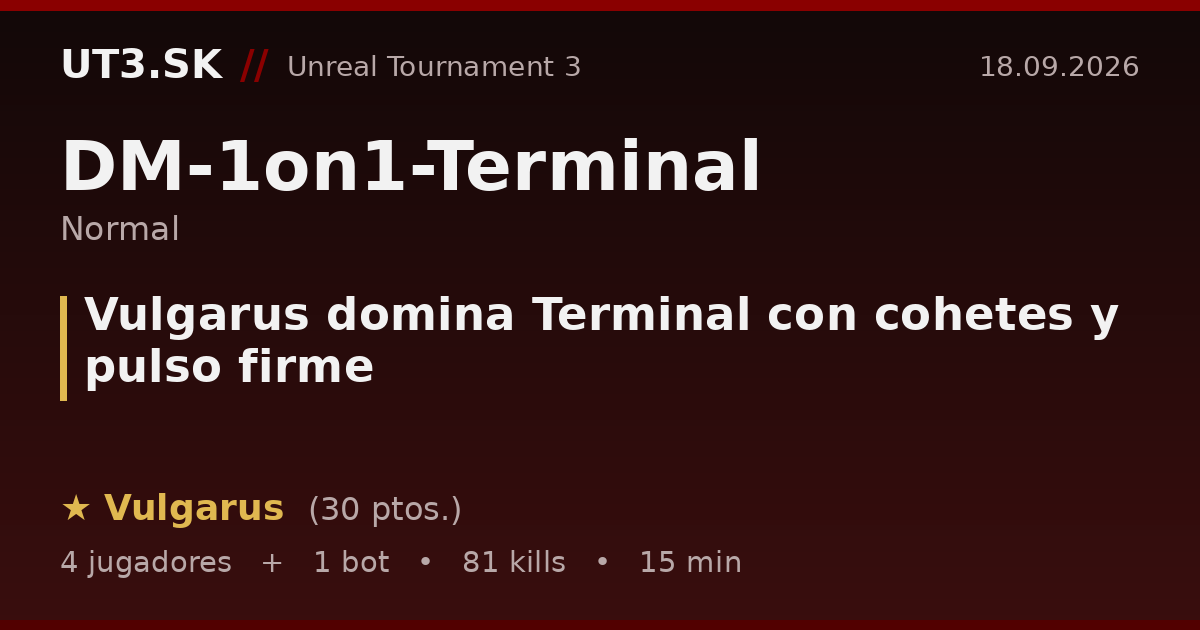 Vulgarus domina Terminal con cohetes y pulso firme
