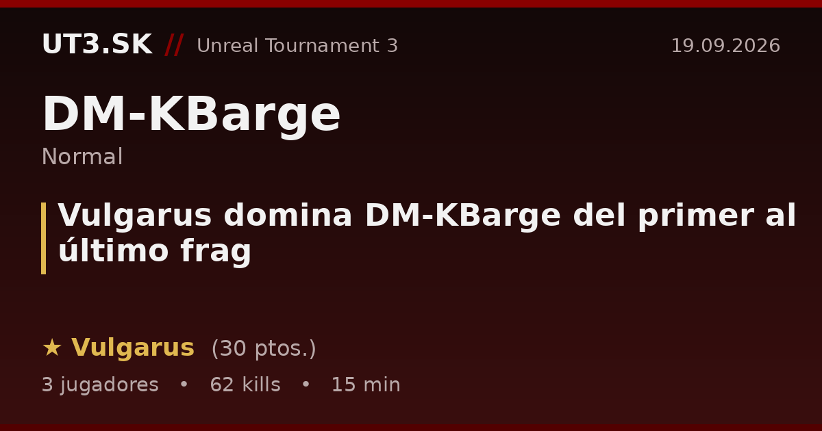 Vulgarus domina DM-KBarge del primer al último frag