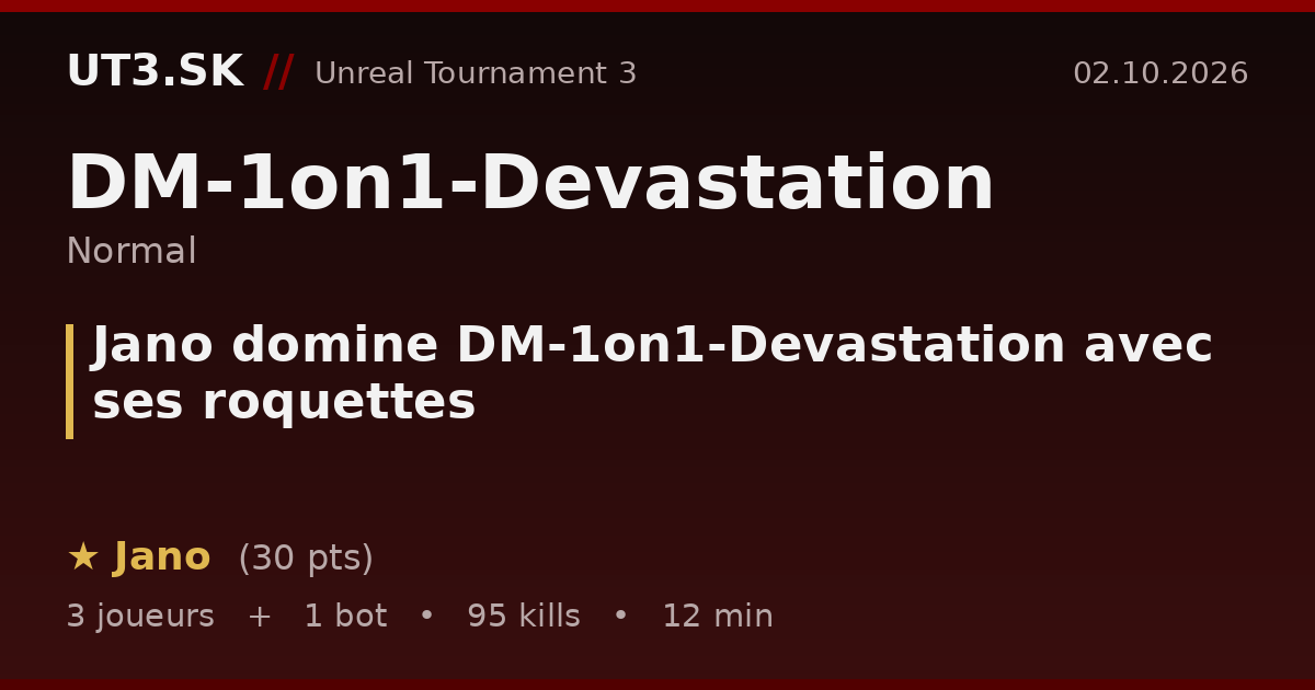 Jano domine DM-1on1-Devastation avec ses roquettes