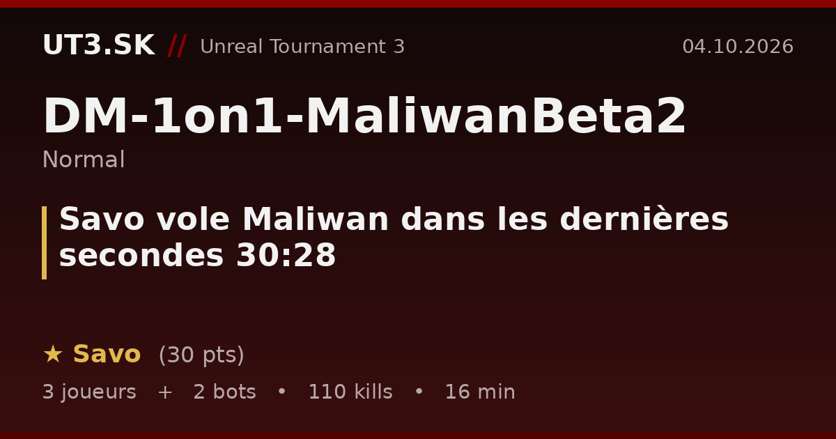 Savo vole Maliwan dans les dernières secondes 30:28