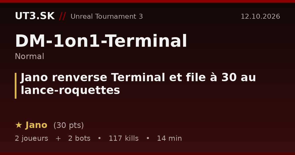 Jano renverse Terminal et file à 30 au lance-roquettes