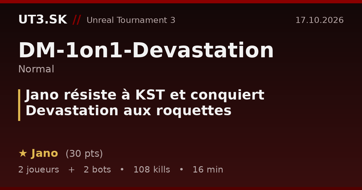 Jano résiste à KST et conquiert Devastation aux roquettes